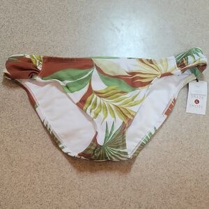 Shade & Shore Bikini Bottom Tropical Leaf Print SIZE Large (12/14)